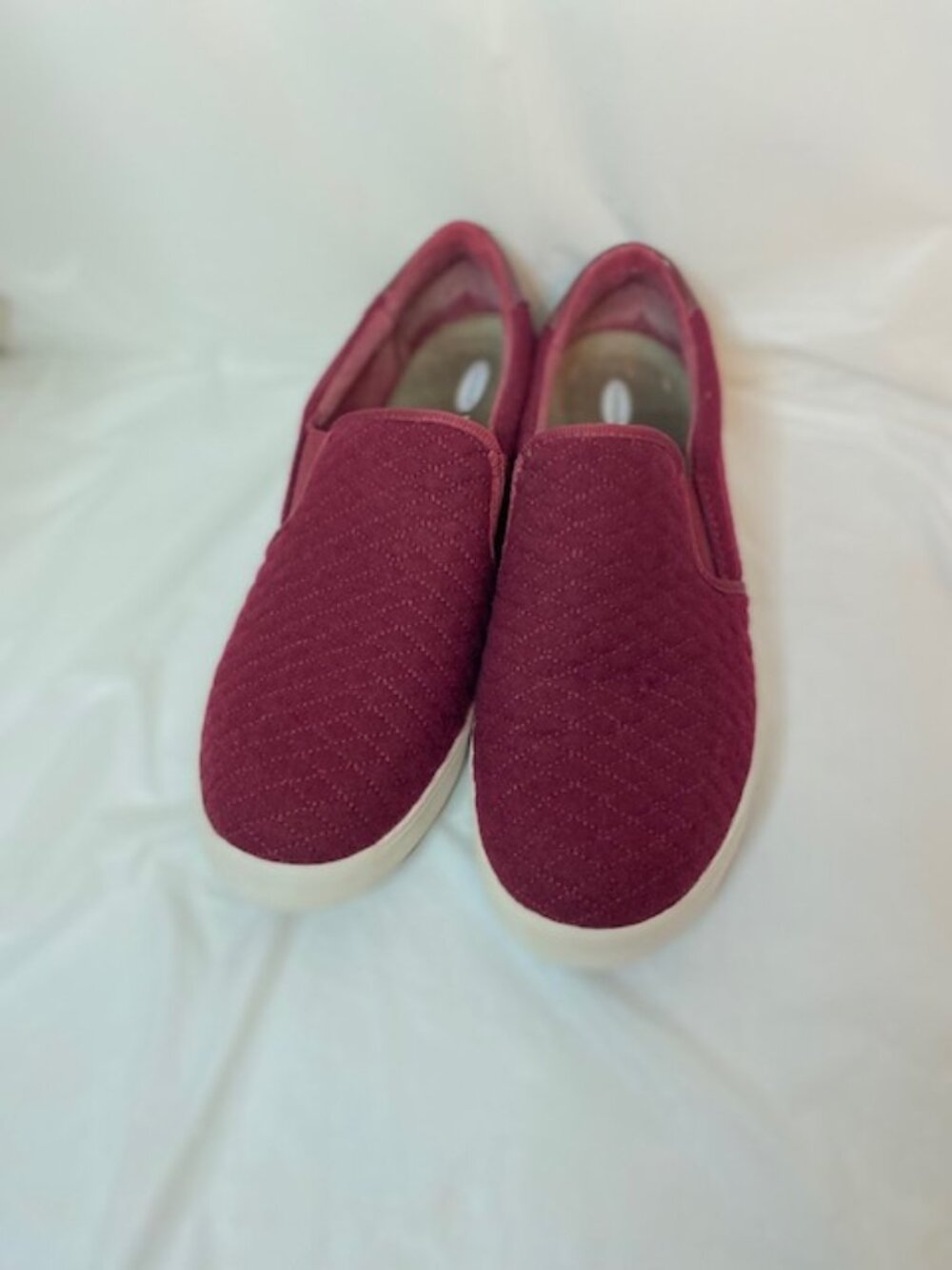 Dr. Scholl's Madison Slip-On Sneakers Burgundy, Women's Size 10